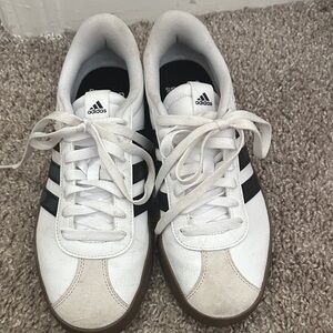 Adidas Classic White and Black Sneakers